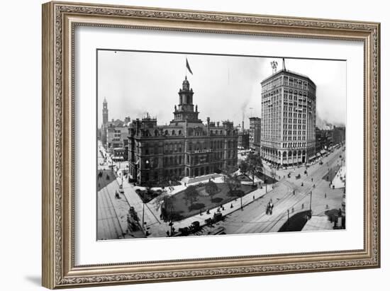 City Hall and Campus Martius, Detroit-null-Framed Photographic Print