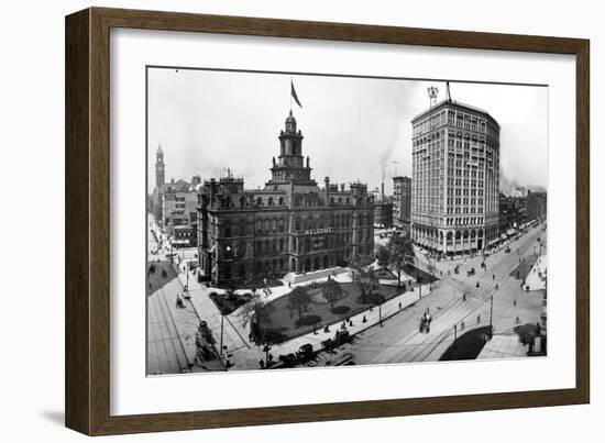 City Hall and Campus Martius, Detroit-null-Framed Photographic Print