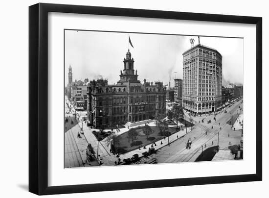 City Hall and Campus Martius, Detroit-null-Framed Photographic Print