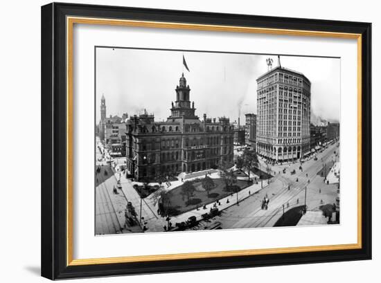 City Hall and Campus Martius, Detroit-null-Framed Photographic Print