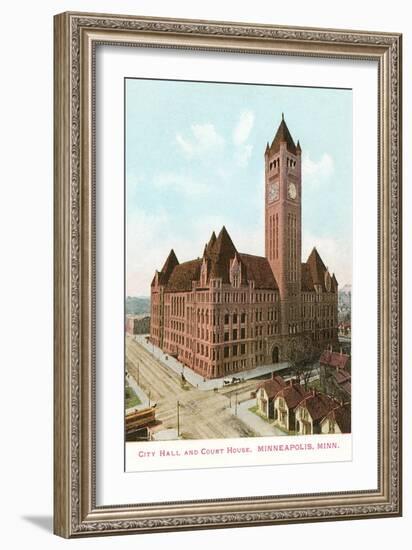 City Hall and Courthouse, Minneapolis, Minnesota-null-Framed Art Print