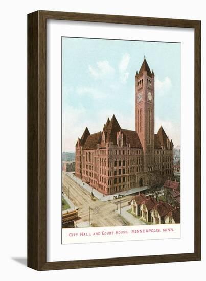 City Hall and Courthouse, Minneapolis, Minnesota-null-Framed Art Print