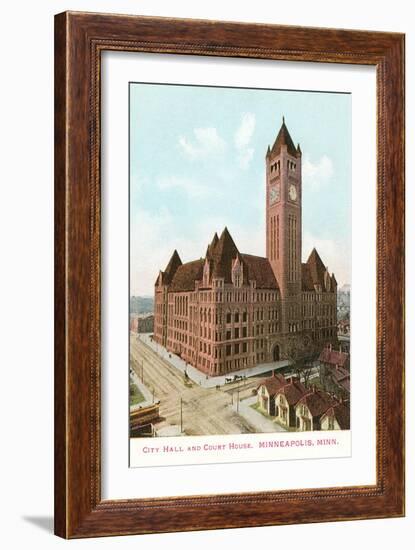 City Hall and Courthouse, Minneapolis, Minnesota-null-Framed Art Print