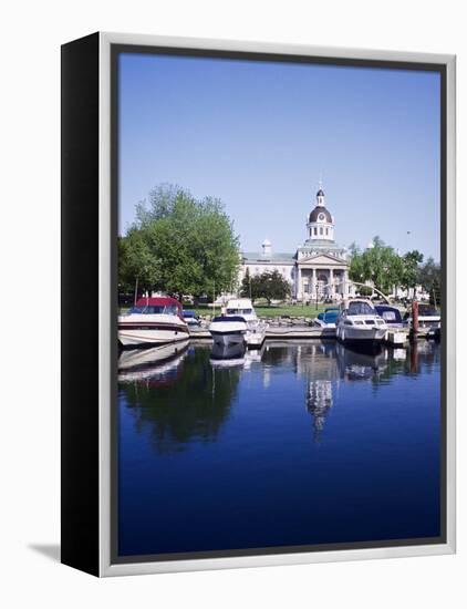 City Hall and Marina, Kingston Ontario, Canada-Mark Gibson-Framed Premier Image Canvas