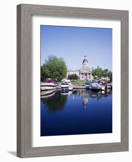 City Hall and Marina, Kingston Ontario, Canada-Mark Gibson-Framed Photographic Print