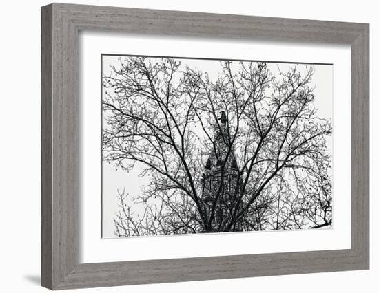 City Hall (branches)-Erin Clark-Framed Art Print