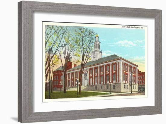City Hall, Burlington, Vermont-null-Framed Art Print