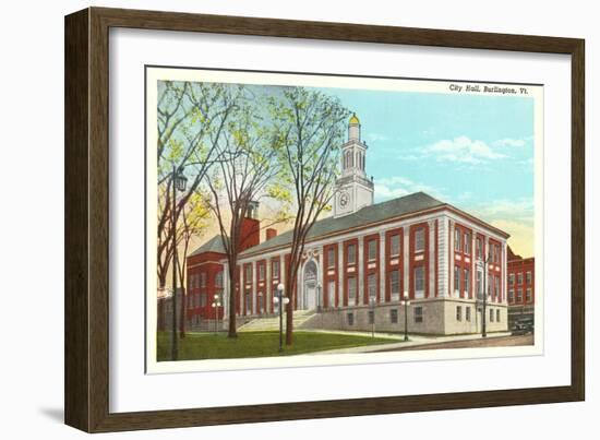City Hall, Burlington, Vermont-null-Framed Art Print