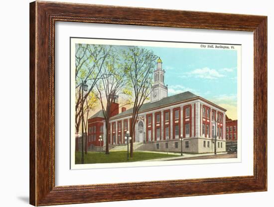 City Hall, Burlington, Vermont-null-Framed Art Print