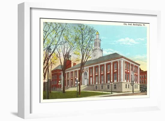 City Hall, Burlington, Vermont-null-Framed Art Print