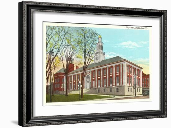 City Hall, Burlington, Vermont-null-Framed Art Print