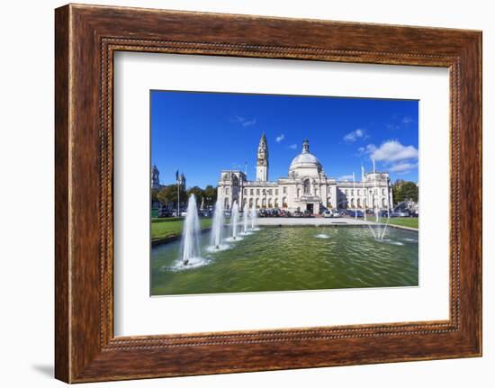 City Hall, Civic Centre, Cardiff, Wales, United Kingdom, Europe-Billy Stock-Framed Photographic Print