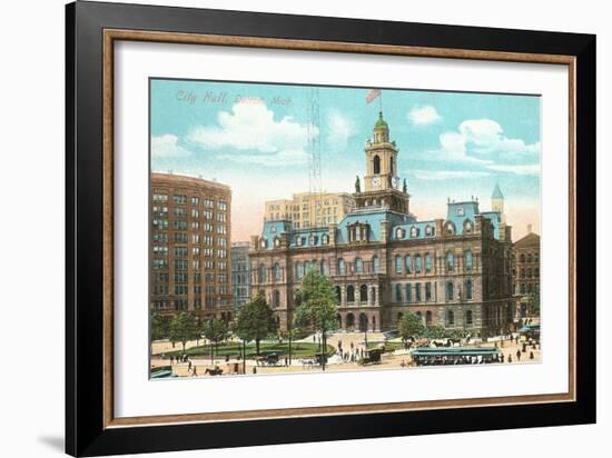 City Hall, Detroit, Michigan-null-Framed Art Print