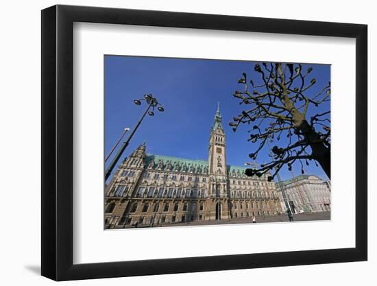 City Hall, Hamburg, Germany, Europe-Hans-Peter Merten-Framed Photographic Print