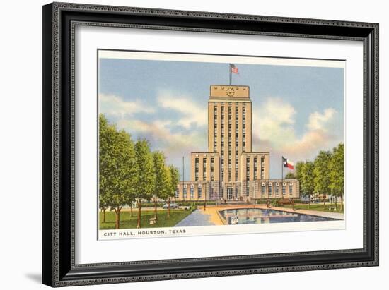 City Hall, Houston, Texas-null-Framed Premium Giclee Print