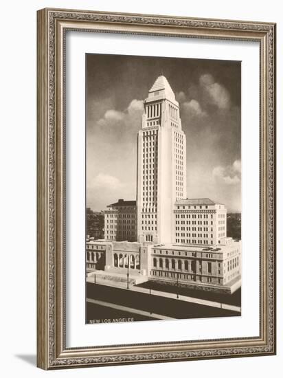City Hall, Los Angeles, California-null-Framed Art Print