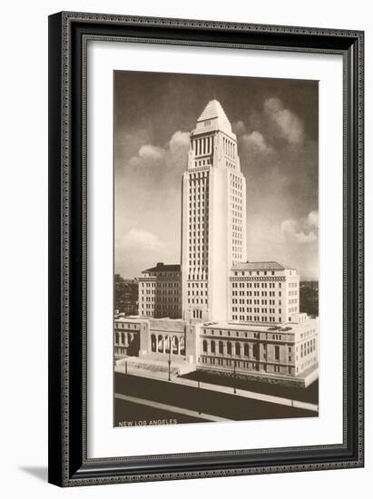 City Hall, Los Angeles, California-null-Framed Art Print