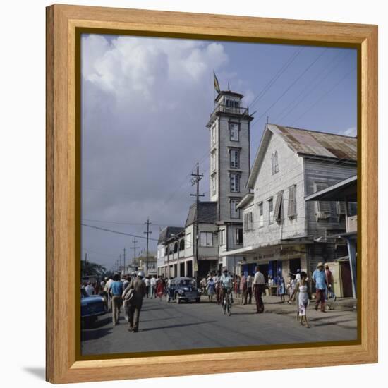 City Hall, New Amsterdam, Guyana-null-Framed Premier Image Canvas