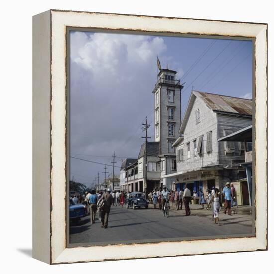 City Hall, New Amsterdam, Guyana-null-Framed Premier Image Canvas