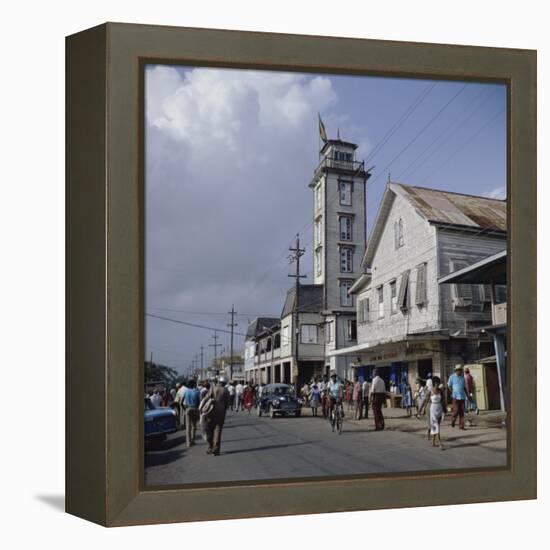 City Hall, New Amsterdam, Guyana-null-Framed Premier Image Canvas