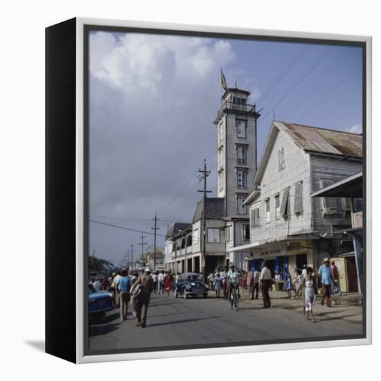 City Hall, New Amsterdam, Guyana-null-Framed Premier Image Canvas