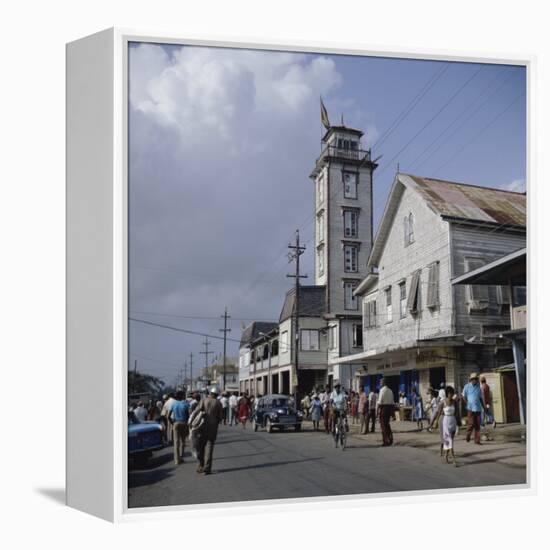 City Hall, New Amsterdam, Guyana-null-Framed Premier Image Canvas