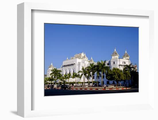 City Hall, Old City, Yangon (Rangoon), Myanmar (Burma), Asia-Nathalie Cuvelier-Framed Photographic Print