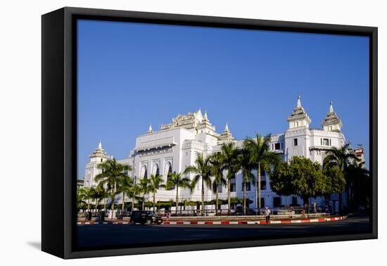 City Hall, Old City, Yangon (Rangoon), Myanmar (Burma), Asia-Nathalie Cuvelier-Framed Premier Image Canvas