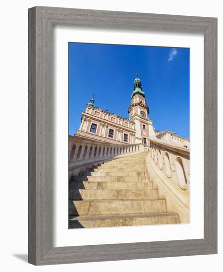 City Hall, Old Town, UNESCO World Heritage Site, Zamosc, Lublin Voivodeship, Poland, Europe-Karol Kozlowski-Framed Photographic Print