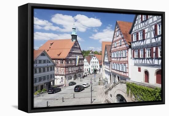 City Hall on the Marketplace, Backnang, Baden Wurttemberg, Germany-Markus Lange-Framed Premier Image Canvas