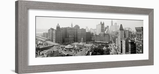 City Hall Panorama, New York-null-Framed Photographic Print