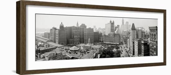 City Hall Panorama, New York-null-Framed Photographic Print