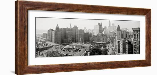 City Hall Panorama, New York-null-Framed Photographic Print