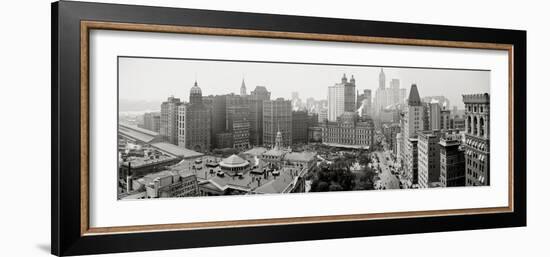 City Hall Panorama, New York-null-Framed Photographic Print