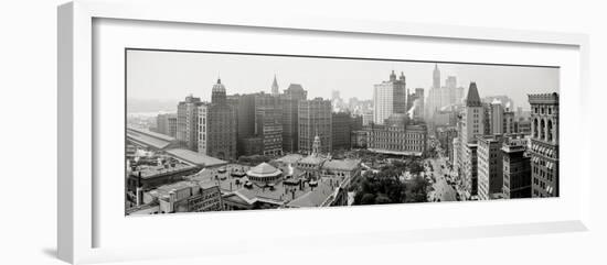 City Hall Panorama, New York-null-Framed Photographic Print