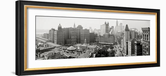 City Hall Panorama, New York-null-Framed Photographic Print