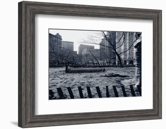 City Hall Park New York-null-Framed Art Print