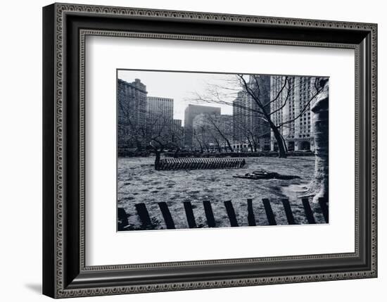 City Hall Park New York-null-Framed Art Print