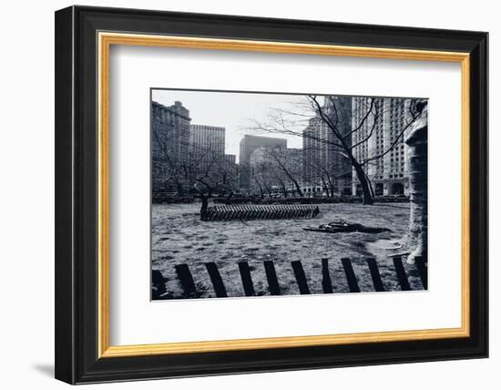 City Hall Park New York-null-Framed Art Print