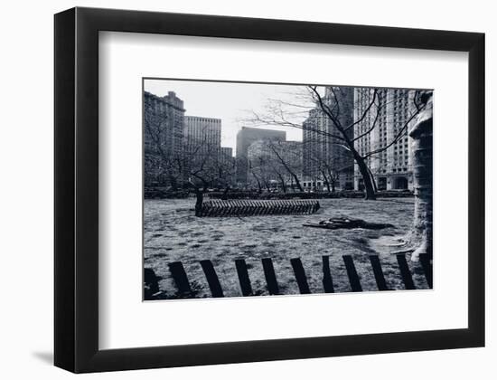 City Hall Park New York-null-Framed Art Print