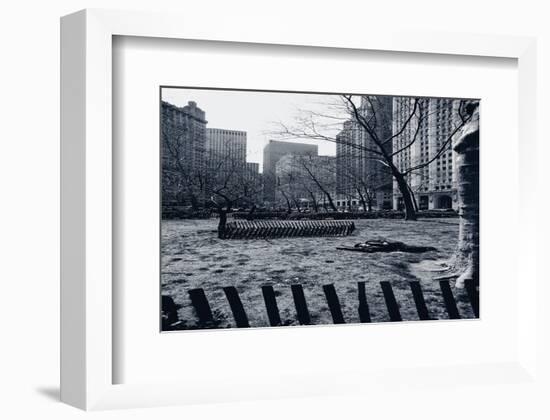 City Hall Park New York-null-Framed Art Print