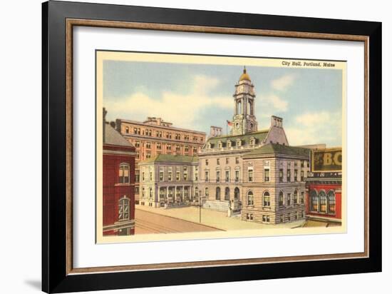 City Hall, Portland, Maine-null-Framed Art Print