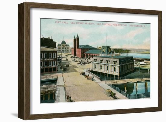 City Hall, Providence, Rhode Island-null-Framed Art Print
