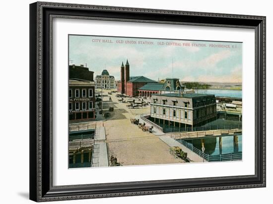 City Hall, Providence, Rhode Island-null-Framed Art Print