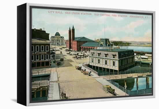 City Hall, Providence, Rhode Island-null-Framed Stretched Canvas