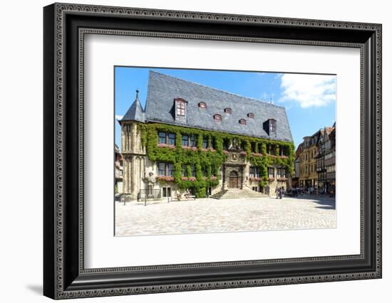City Hall, Quedlinburg, UNESCO World Heritage Site, Harz, Saxony-Anhalt, Germany, Europe-G & M Therin-Weise-Framed Photographic Print