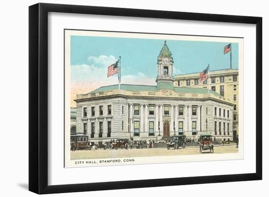 City Hall, Stamford, Connecticut-null-Framed Art Print