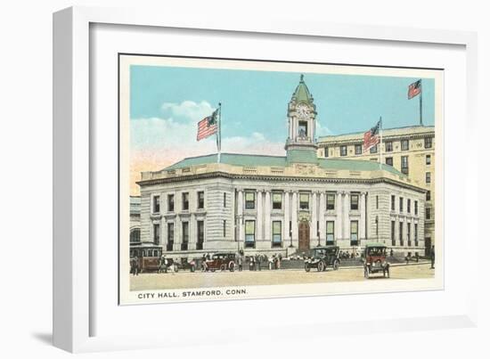 City Hall, Stamford, Connecticut-null-Framed Art Print