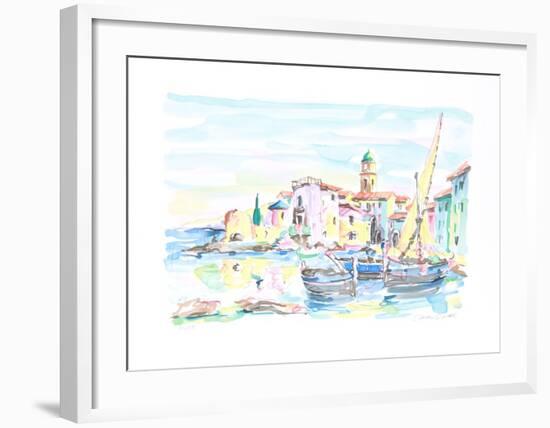 City Harbor II-Oliver Zlatku-Framed Limited Edition