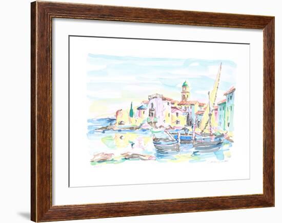 City Harbor II-Oliver Zlatku-Framed Limited Edition